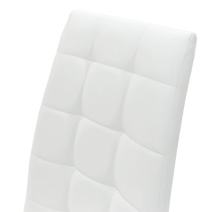 Καρέκλα Darrell pakoworld pu λευκό-βάση χρωμίου 42x49x106εκ - Hippiehome.gr