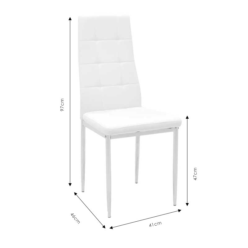 Καρέκλα Cube pakoworld PU μόκα-πόδι χρωμίου - Hippiehome.gr