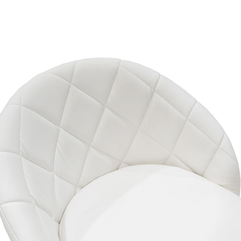 Σκαμπό μπαρ Balina pakoworld πτυσσόμενο λευκό pu-μέταλλο χρωμίου 52x53x109εκ - Hippiehome.gr