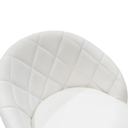 Σκαμπό μπαρ Balina pakoworld πτυσσόμενο λευκό pu-μέταλλο χρωμίου 52x53x109εκ - Hippiehome.gr