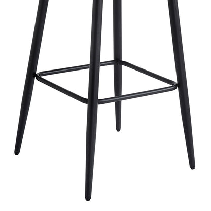 Σκαμπό μπαρ Velva pakoworld βελούδο σε σάπιο μήλο απόχρωση 46x45x113εκ - Hippiehome.gr