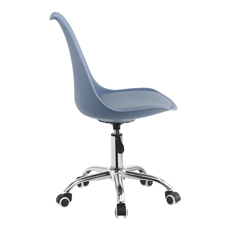 Καρέκλα γραφείου εργασίας Gaston II pakoworld pp-pu σε απόχρωση ανοιχτό μπλε 48x57x77-90εκ - Hippiehome.gr