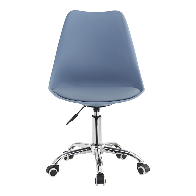 Καρέκλα γραφείου εργασίας Gaston II pakoworld pp-pu σε απόχρωση ανοιχτό μπλε 48x57x77-90εκ - Hippiehome.gr