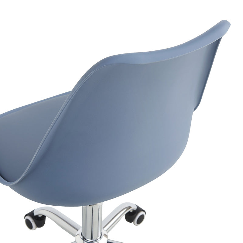 Καρέκλα γραφείου εργασίας Gaston II pakoworld pp-pu σε απόχρωση ανοιχτό μπλε 48x57x77-90εκ - Hippiehome.gr