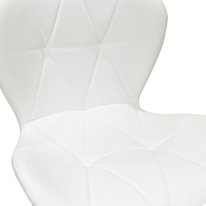 Σκαμπό μπαρ Coozy pakoworld πτυσσόμενο μεταλλικό μαύρο ματ με pu σε λευκή απόχρωση 46x47x90-112εκ - Hippiehome.gr