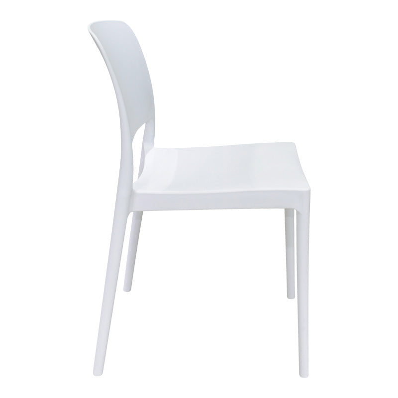 Καρέκλα Fenxy pakoworld pp σε λευκή απόχρωση 38x42x77εκ - Hippiehome.gr
