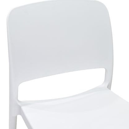 Καρέκλα Fenxy pakoworld pp σε λευκή απόχρωση 38x42x77εκ - Hippiehome.gr