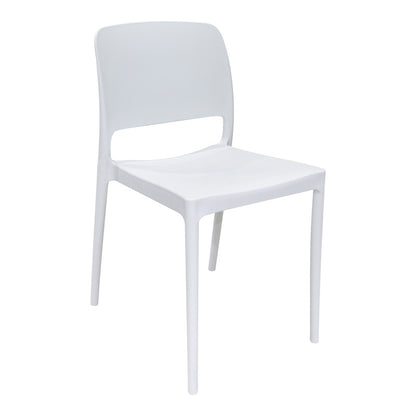 Καρέκλα Fenxy pakoworld pp σε λευκή απόχρωση 38x42x77εκ - Hippiehome.gr
