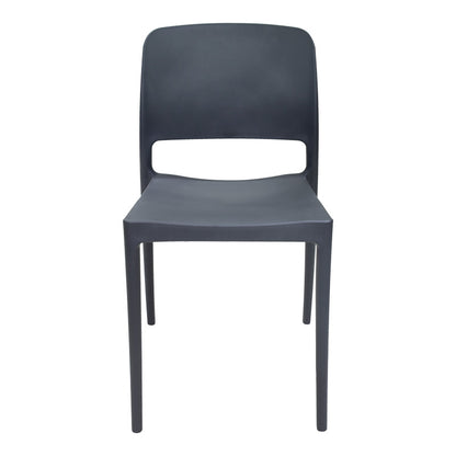 Καρέκλα Fenxy pakoworld pp σε μαύρη απόχρωση 38x42x77εκ - Hippiehome.gr