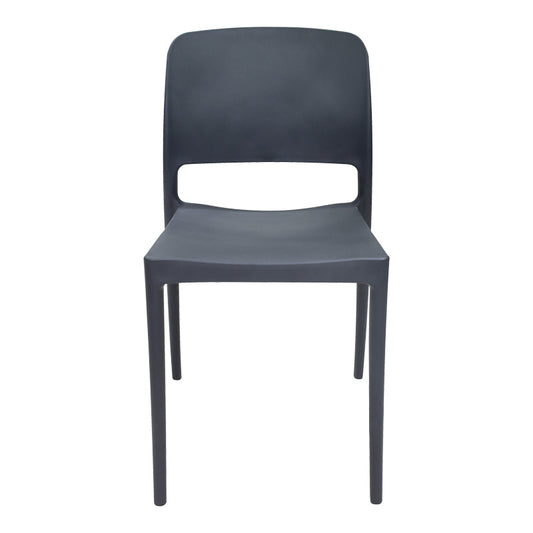 Καρέκλα Fenxy pakoworld pp σε μαύρη απόχρωση 38x42x77εκ - Hippiehome.gr