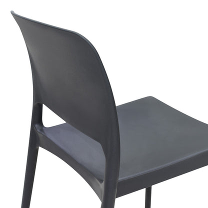 Καρέκλα Fenxy pakoworld pp σε μαύρη απόχρωση 38x42x77εκ - Hippiehome.gr
