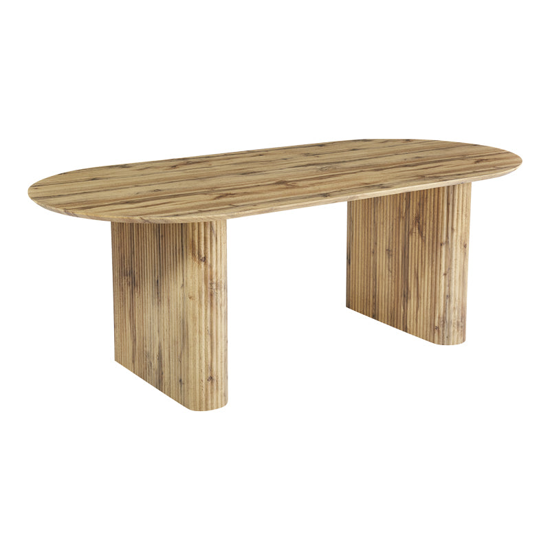 Τραπέζι Nembou pakoworld mdf σε oak απόχρωση 210x100x76εκ - Hippiehome.gr