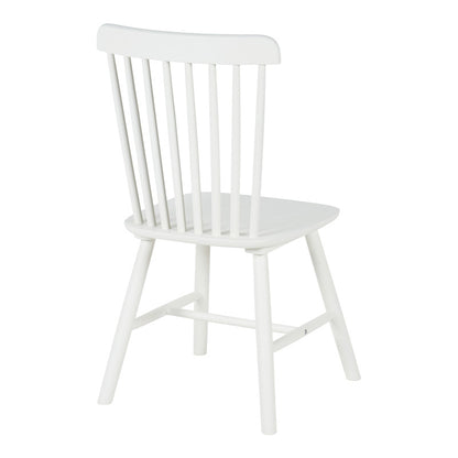 Καρέκλα Melia pakoworld rubberwood σε λευκή απόχρωση 45x51x87εκ - Hippiehome.gr