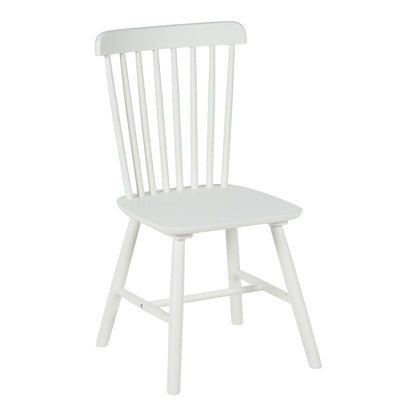 Καρέκλα Melia pakoworld rubberwood σε λευκή απόχρωση 45x51x87εκ - Hippiehome.gr