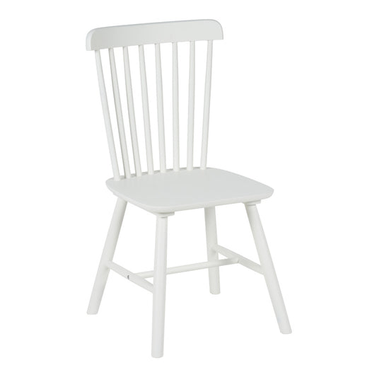 Καρέκλα Melia pakoworld rubberwood σε λευκή απόχρωση 45x51x87εκ - Hippiehome.gr