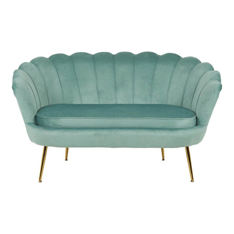 Καναπές 2θέσιος Daimon pakoworld βελούδο σε φυστικί απόχρωση 134x70x77εκ - Hippiehome.gr