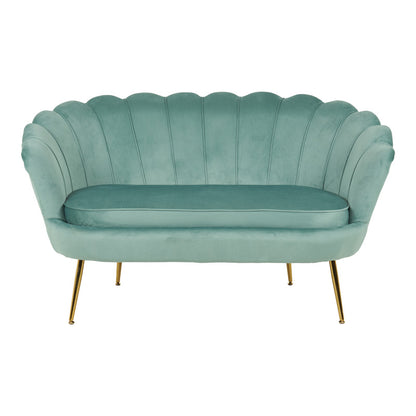 Καναπές 2θέσιος Daimon pakoworld βελούδο σε φυστικί απόχρωση 134x70x77εκ - Hippiehome.gr