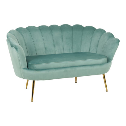 Καναπές 2θέσιος Daimon pakoworld βελούδο σε φυστικί απόχρωση 134x70x77εκ - Hippiehome.gr