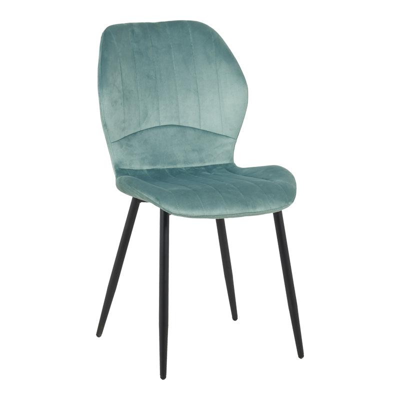 Καρέκλα Jelour pakoworld βελούδο σε φυστικί απόχρωση 46.5x60x84εκ - Hippiehome.gr