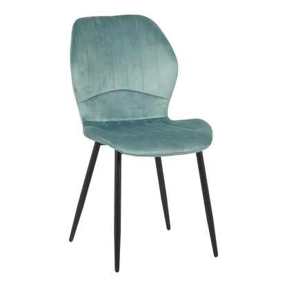 Καρέκλα Jelour pakoworld βελούδο σε φυστικί απόχρωση 46.5x60x84εκ - Hippiehome.gr