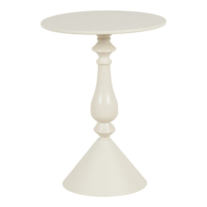 Βοηθητικό τραπέζι Lalou pakoworld μέταλλο σε κρέμα απόχρωση Φ40x55εκ - Hippiehome.gr