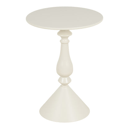 Βοηθητικό τραπέζι Lalou pakoworld μέταλλο σε κρέμα απόχρωση Φ40x55εκ - Hippiehome.gr