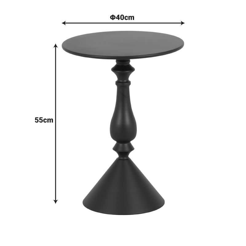 Βοηθητικό τραπέζι Lalou pakoworld μέταλλο σε λαδι απόχρωση Φ40x55εκ - Hippiehome.gr