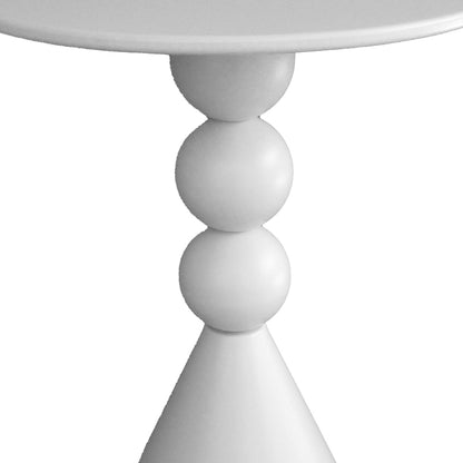 Βοηθητικό τραπέζι Bilane pakoworld μέταλλο σε κρεμ απόχρωση Φ39x60εκ - Hippiehome.gr