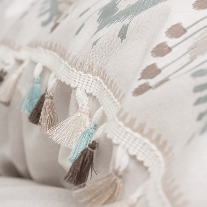 Σετ παπλωματοθήκη Asilo Cotton Box 4 τμχ Διπλή (200x220) χρώμα καφέ - λευκό - Hippiehome.gr