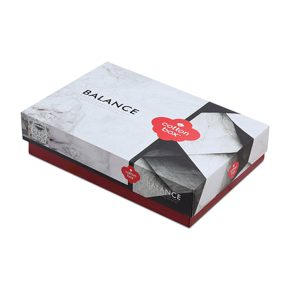 Σετ παπλωματοθήκη Hilaris Cotton Box 4 τμχ Διπλή (200x220) χρώμα ανθρακί - Hippiehome.gr