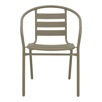 Πολυθρόνα Tade pakoworld μέταλλο σαμπανιζέ 54x58x73εκ - Hippiehome.gr