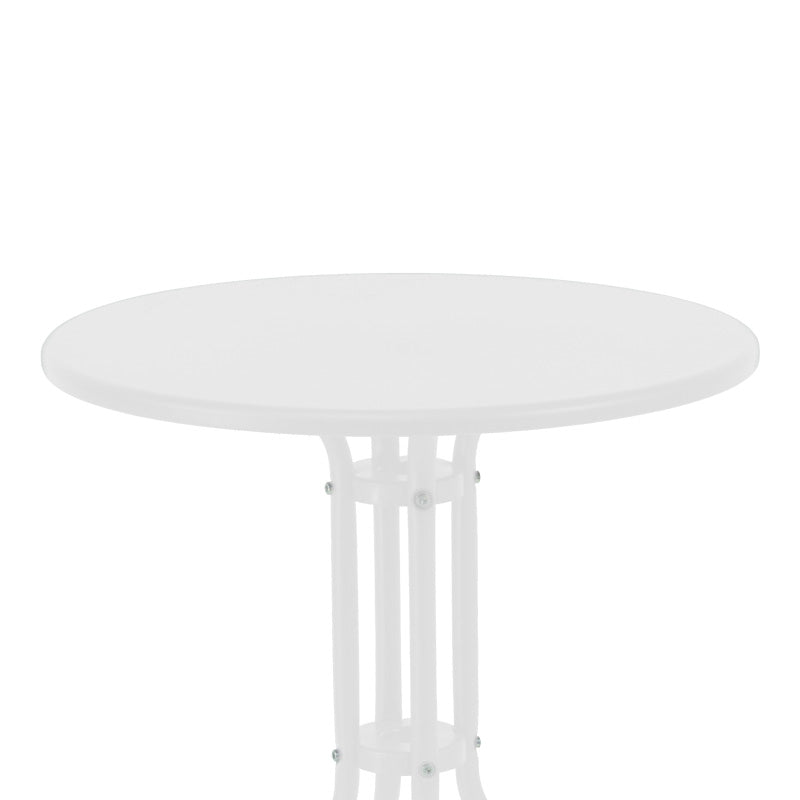 Τραπεζαρία Vergo-Calan pakoworld 3τεμ λευκό μέταλλο Φ60x70εκ - Hippiehome.gr