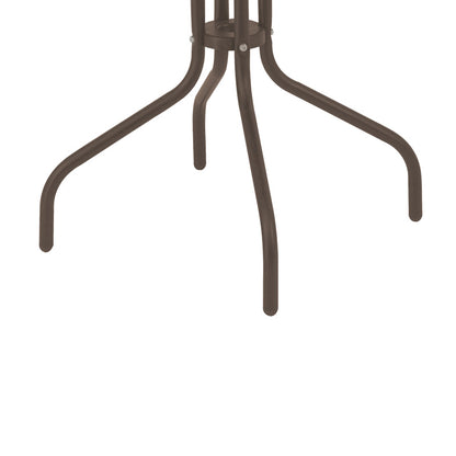 Τραπεζαρία Vergo-Obbi pakoworld 3τεμ καφέ μέταλλο Φ60x70εκ - Hippiehome.gr