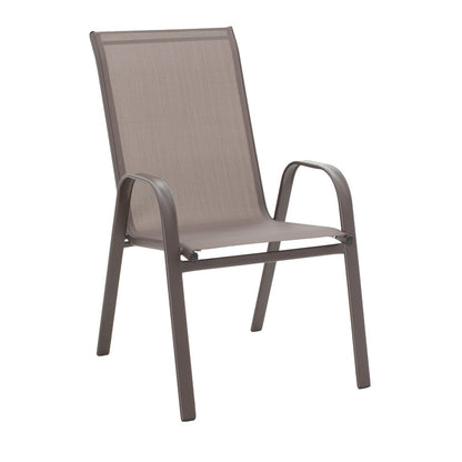 Τραπεζαρία Vergo-Calan pakoworld σετ 3τεμ καφέ μέταλλο Φ60x70εκ - Hippiehome.gr