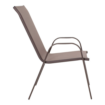 Τραπεζαρία Vergo-Calan pakoworld σετ 3τεμ καφέ μέταλλο Φ60x70εκ - Hippiehome.gr