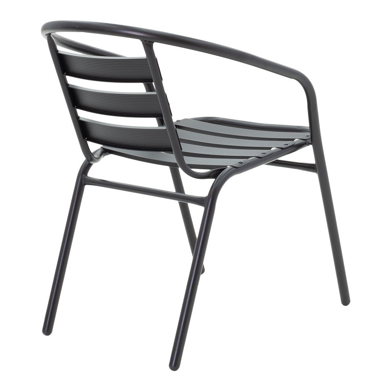 Τραπεζαρία Tade-Ensure pakoworld 5τεμ μέταλλο-γυαλί σε μαύρη απόχρωση 140x80x70εκ - Hippiehome.gr