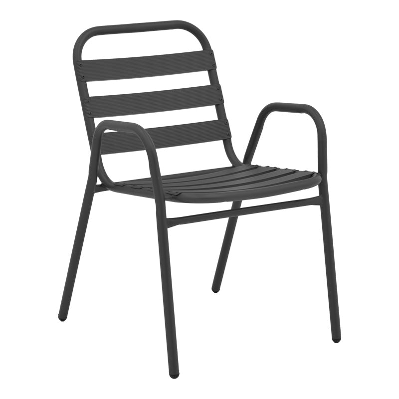 Τραπεζαρία Ensure-Sussie pakoworld σετ 5τεμ μέταλλο-γυαλί σε ανθρακί απόχρωση 140x80x70εκ - Hippiehome.gr