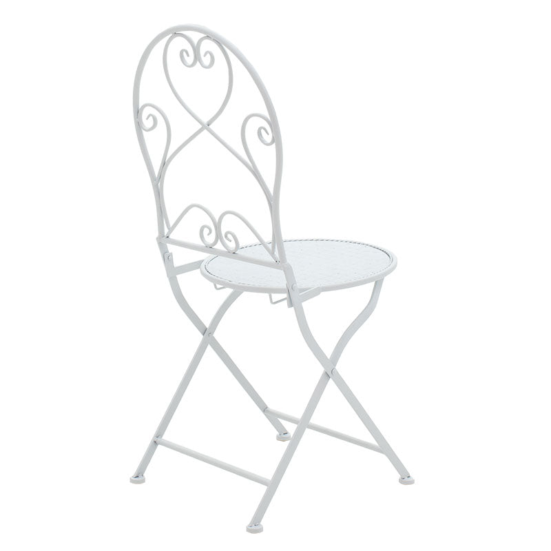 Τραπεζαρία Walen pakoworld σετ 3τεμ μέταλλο λευκό - Hippiehome.gr