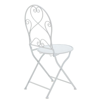 Τραπεζαρία Walen pakoworld σετ 3τεμ μέταλλο λευκό - Hippiehome.gr