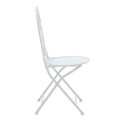 Τραπεζαρία Walen pakoworld σετ 3τεμ μέταλλο λευκό - Hippiehome.gr