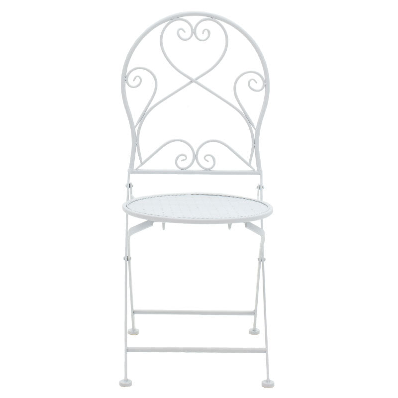 Τραπεζαρία Walen pakoworld σετ 3τεμ μέταλλο λευκό - Hippiehome.gr