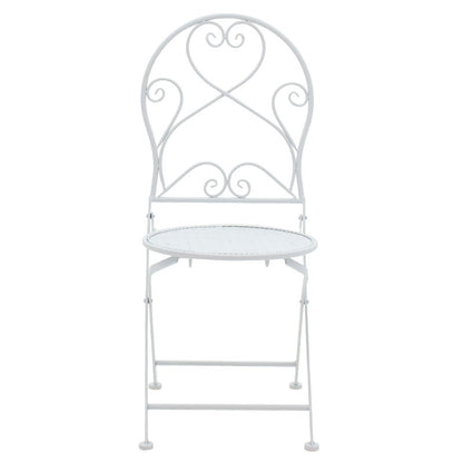 Τραπεζαρία Walen pakoworld σετ 3τεμ μέταλλο λευκό - Hippiehome.gr