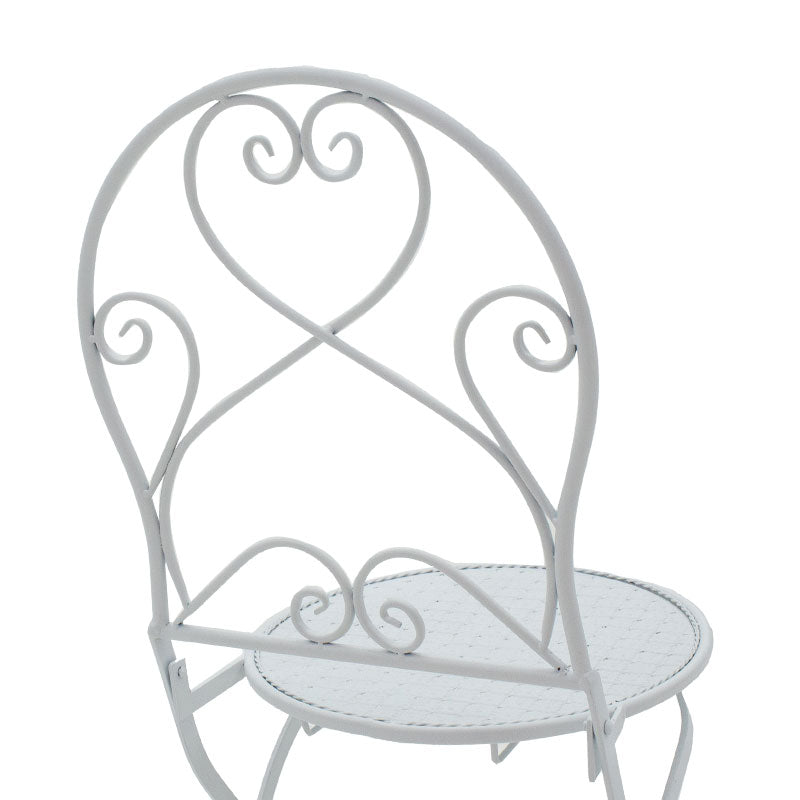 Τραπεζαρία Walen pakoworld σετ 3τεμ μέταλλο λευκό - Hippiehome.gr