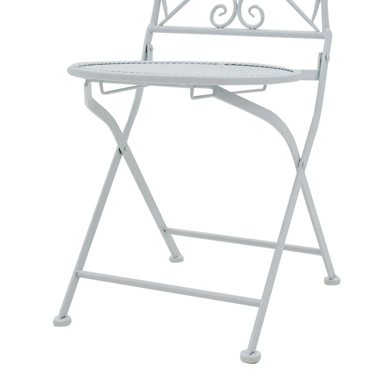 Τραπεζαρία Walen pakoworld σετ 3τεμ μέταλλο λευκό - Hippiehome.gr