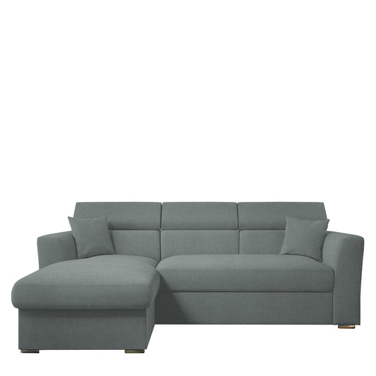 Καναπές Γωνιακός ArteLibre Αριστερή Γωνία AUDREY Ανοιχτό Γκρι 243x174x80/91cm - Hippiehome.gr