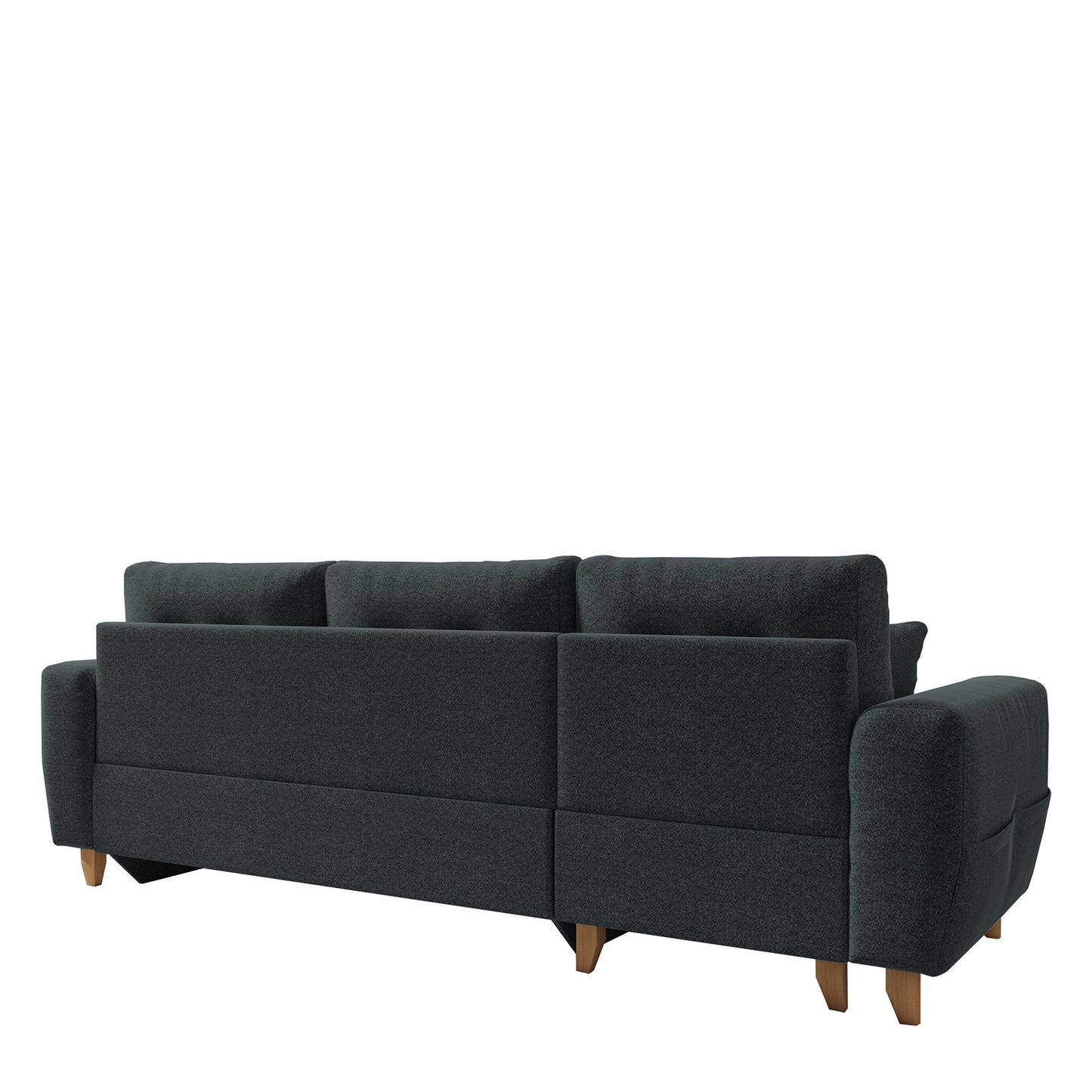 Καναπές Γωνιακός ArteLibre Αναστρέψιμη Γωνία JESSIE 235x160x85cm Σκούρο Γκρι - Hippiehome.gr