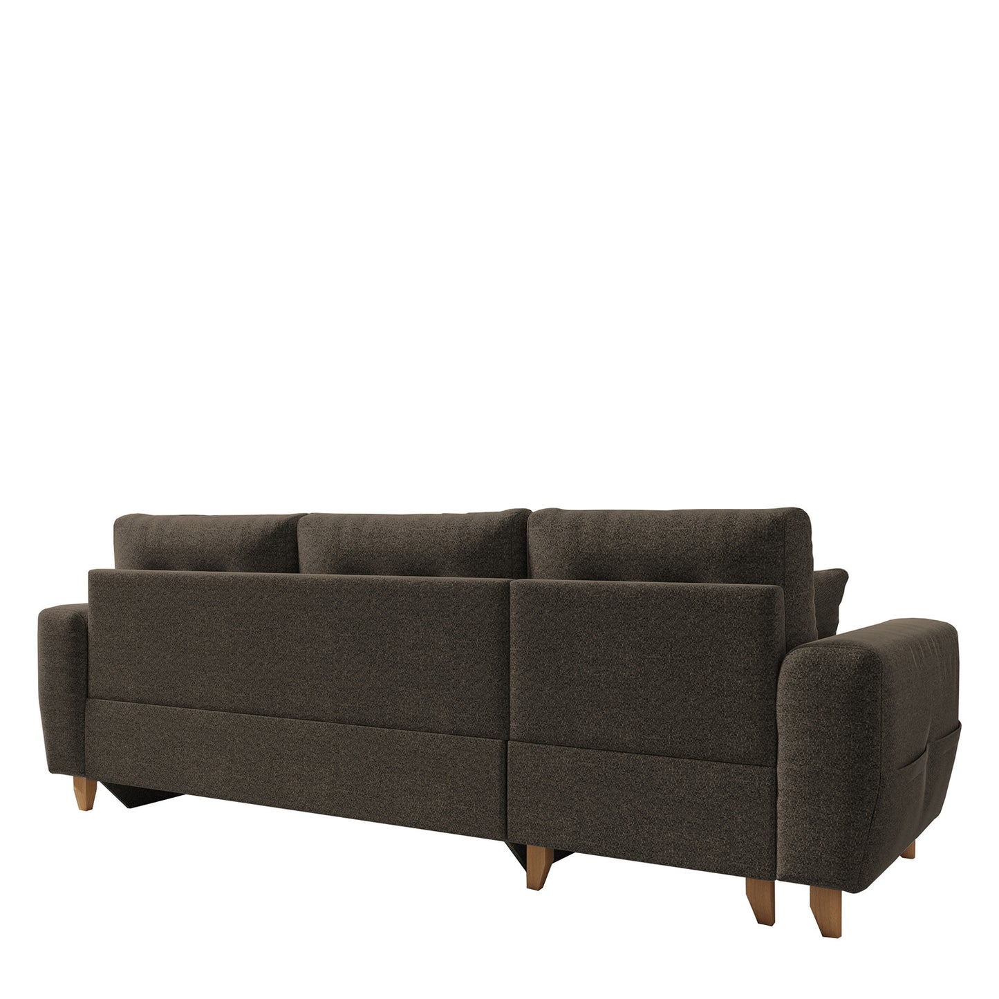 Καναπές Γωνιακός ArteLibre Αναστρέψιμη Γωνία JESSIE 235x160x85cm Καφέ - Hippiehome.gr