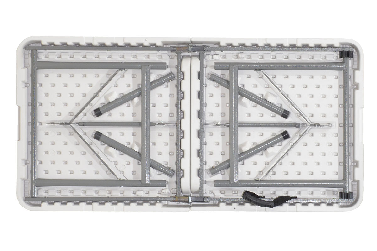 Τραπέζι catering Rodeo pakoworld πτυσσόμενο-βαλίτσα λευκό 122x60x74εκ - Hippiehome.gr