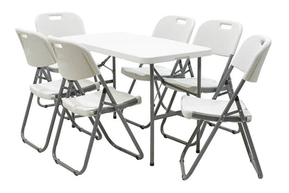 Τραπέζι catering Rodeo pakoworld πτυσσόμενο-βαλίτσα λευκό 122x60x74εκ - Hippiehome.gr