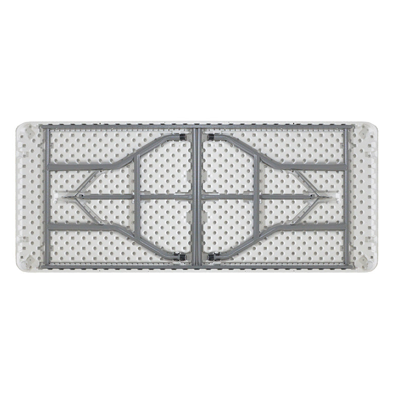 Τραπέζι catering Rodeo pakoworld πτυσσόμενο-βαλίτσα λευκό 240x76x74εκ - Hippiehome.gr